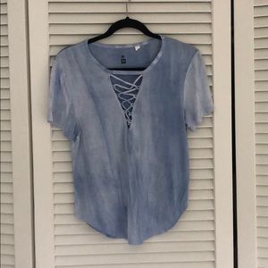Front lace up tshirt